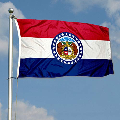 Sports Flags Pennants Company State of Missouri Flag 3x5 Foot Banner - Sports Collectibles, Sports Memorabilia, Sports Fan Shop, Sports Gifts