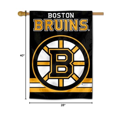 WinCraft Boston Bruins Two Sided House Flag - Sports Collectibles, Sports Memorabilia, Sports Fan Shop, Sports Gifts