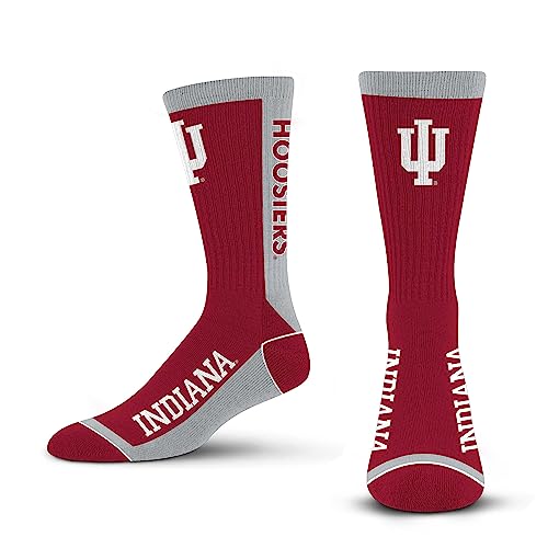 For Bare Feet NCAA INDIANA HOOSIERS MVP Crew Sock Team Color Large - Sports Gifts, Sports Memorabilia, Sports Collectibles, Fan Shop