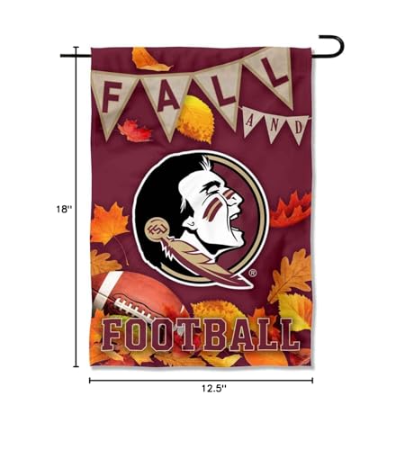 College Flags & Banners Co. Florida State Seminoles Fall Leaves Football Season Garden Yard Flag - Sports Collectibles, Sports Memorabilia, Sports Fan Shop, Sports Gifts
