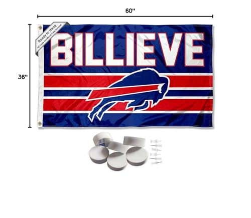 Buffalo Bills Billieve Banner and Tapestry Wall Tack Pads - Sports Collectibles, Sports Memorabilia, Sports Fan Shop, Sports Gifts
