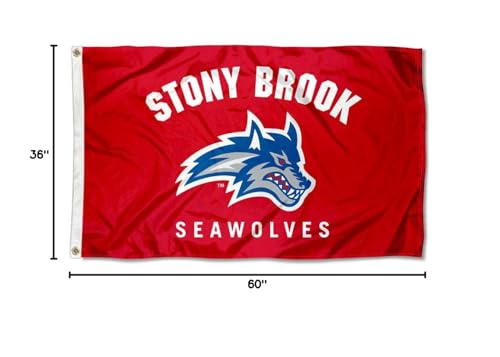 College Flags & Banners Co. Stony Brook Seawolves Flag - Sports Collectibles, Sports Memorabilia, Sports Fan Shop, Sports Gifts