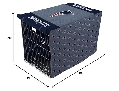 Pegasus Sports NFL New England Patriots New England Patriots Pet Crate Cover, Navy Blue, 42-Inch - Sports Gifts, Sports Memorabilia, Sports Collectibles, Fan Shop