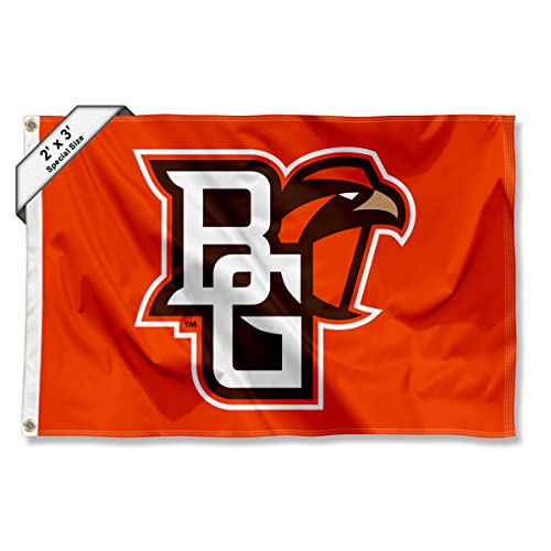 College Flags & Banners Co. Bowling Green State Falcons Small 2x3 Foot Flag - Sports Collectibles, Sports Memorabilia, Sports Fan Shop, Sports Gifts