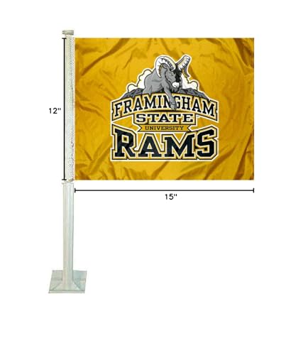 College Flags & Banners Co. Framingham State Rams Car Flag - Sports Collectibles, Sports Memorabilia, Sports Fan Shop, Sports Gifts