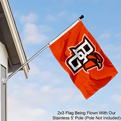 College Flags & Banners Co. Bowling Green State Falcons Small 2x3 Foot Flag - Sports Collectibles, Sports Memorabilia, Sports Fan Shop, Sports Gifts