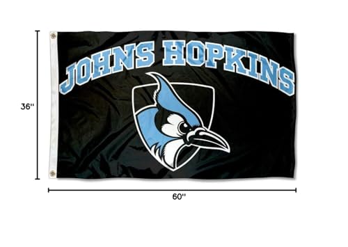 College Flags & Banners Co. JHU Blue Jays Black Flag and USA 3x5 Flag Set - Sports Collectibles, Sports Memorabilia, Sports Fan Shop, Sports Gifts