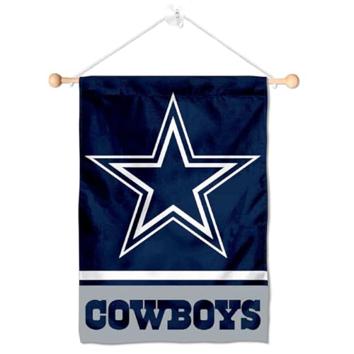 Dallas Cowboys Banner Window Wall Hanging Flag with Suction Cup - Sports Collectibles, Sports Memorabilia, Sports Fan Shop, Sports Gifts
