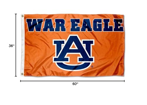 College Flags & Banners Co. Auburn War Eagle Flag and USA 3x5 Set - Sports Collectibles, Sports Memorabilia, Sports Fan Shop, Sports Gifts