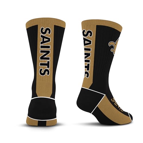 For Bare Feet NFL NEW ORLEANS SAINTS MVP Crew Sock Team Color Youth - Sports Gifts, Sports Memorabilia, Sports Collectibles, Fan Shop