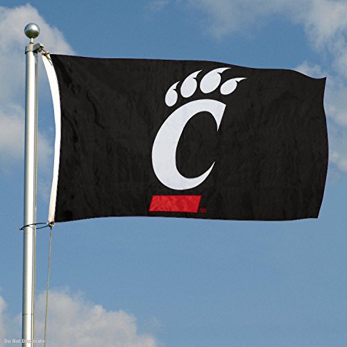 College Flags & Banners Co. Cincinnati Bearcats Embroidered and Stitched Nylon Flag - Sports Collectibles, Sports Memorabilia, Sports Fan Shop, Sports Gifts