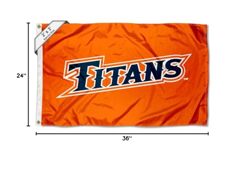 College Flags & Banners Co. Cal State Fullerton Titans Orange 2x3 Foot Flag - Sports Collectibles, Sports Memorabilia, Sports Fan Shop, Sports Gifts
