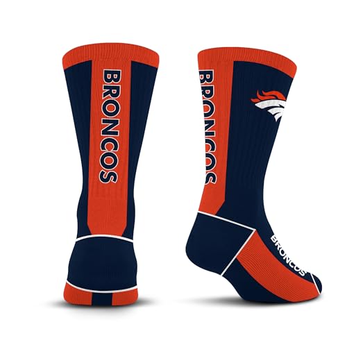 For Bare Feet NFL DENVER BRONCOS MVP Crew Sock Team Color Youth - Sports Gifts, Sports Memorabilia, Sports Collectibles, Fan Shop