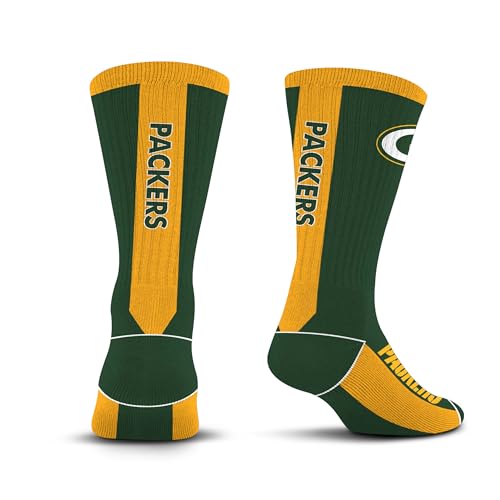 For Bare Feet NFL GREEN BAY PACKERS MVP Crew Sock Team Color Youth - Sports Gifts, Sports Memorabilia, Sports Collectibles, Fan Shop