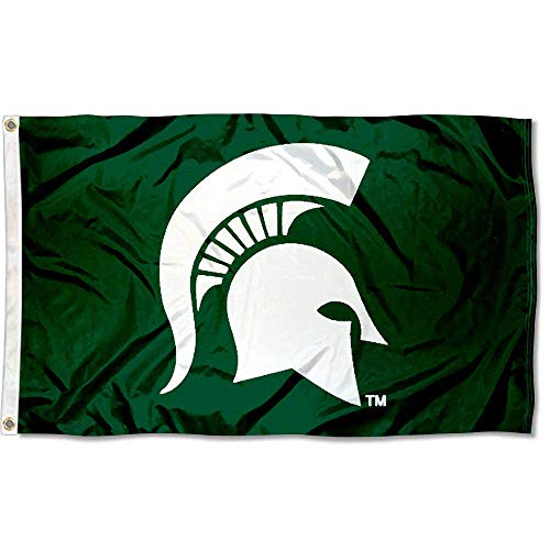 College Flags & Banners Co. Michigan State University Spartan and USA Flag 3x5 Set - Sports Collectibles, Sports Memorabilia, Sports Fan Shop, Sports Gifts