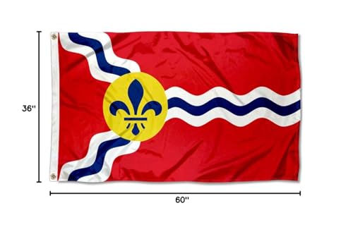 Sports Flags Pennants Company City of St Louis Flag 3x5 Foot Banner - Sports Collectibles, Sports Memorabilia, Sports Fan Shop, Sports Gifts