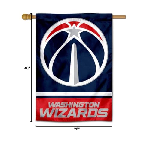 Washington Wizards Double Sided House Banner Flag - Sports Collectibles, Sports Memorabilia, Sports Fan Shop, Sports Gifts