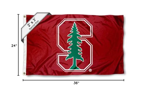 College Flags & Banners Co. Stanford Cardinal 2x3 Foot Flag - Sports Collectibles, Sports Memorabilia, Sports Fan Shop, Sports Gifts