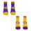 For Bare Feet NCAA LSU TIGERS Front and Center 2 Pack Team Colors Large - Sports Gifts, Sports Memorabilia, Sports Collectibles, Fan Shop