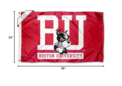 College Flags & Banners Co. Boston Terriers 2x3 Foot Flag - Sports Collectibles, Sports Memorabilia, Sports Fan Shop, Sports Gifts