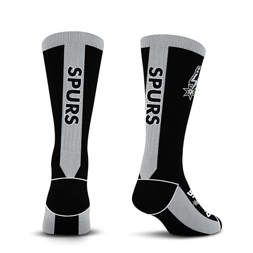 For Bare Feet NBA SAN ANTONIO SPURS MVP Crew Sock Team Color Large - Sports Gifts, Sports Memorabilia, Sports Collectibles, Fan Shop