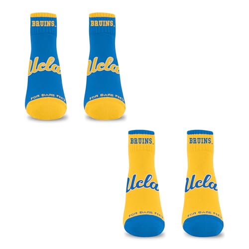 For Bare Feet NCAA UCLA BRUINS Front and Center 2 Pack Team Colors Large - Sports Gifts, Sports Memorabilia, Sports Collectibles, Fan Shop