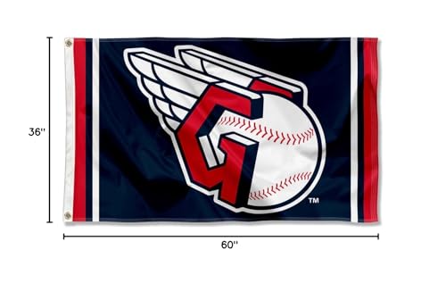 Guardians Winged G and Ball 3x5 Foot Grommet Flag - Sports Collectibles, Sports Memorabilia, Sports Fan Shop, Sports Gifts