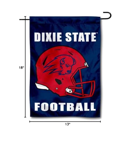 College Flags & Banners Co. Dixie State Trailblazers Football Helmet Garden Yard Flag - Sports Collectibles, Sports Memorabilia, Sports Fan Shop, Sports Gifts
