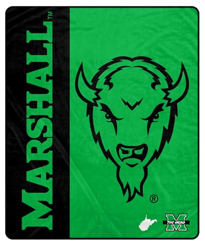 Proformance Home NCAA Marshall Thundering Herd Endzone Ultra Soft Tailgate Throw - Sports Gifts, Sports Memorabilia, Sports Collectibles, Fan Shop