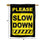 Sports Flags Pennants Company Please Slow Down Banner Flag for Speeding Drivers - Sports Collectibles, Sports Memorabilia, Sports Fan Shop, Sports Gifts