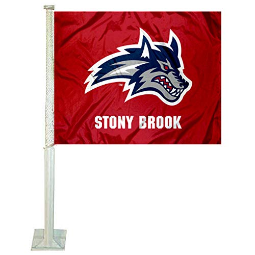 College Flags & Banners Co. Stony Brook Seawolves Car Flag - Sports Collectibles, Sports Memorabilia, Sports Fan Shop, Sports Gifts