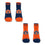 For Bare Feet NCAA AUBURN TIGERS Front and Center 2 Pack Team Colors Large - Sports Gifts, Sports Memorabilia, Sports Collectibles, Fan Shop
