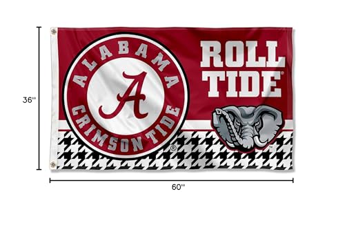 Alabama Crimson Tide 3x5 Banner Flag - Sports Collectibles, Sports Memorabilia, Sports Fan Shop, Sports Gifts