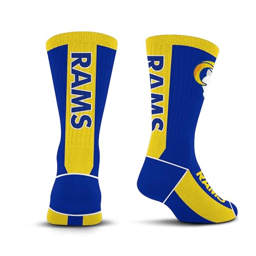 For Bare Feet NFL LOS ANGELES RAMS MVP Crew Sock Team Color Youth - Sports Gifts, Sports Memorabilia, Sports Collectibles, Fan Shop
