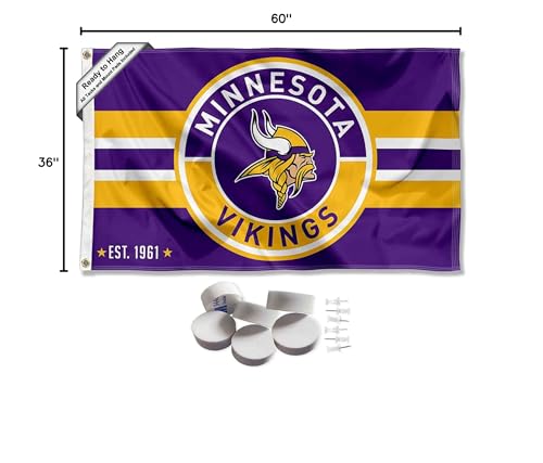 Minnesota Vikings Patch Button Banner and Tapestry Wall Tack Pads - Sports Collectibles, Sports Memorabilia, Sports Fan Shop, Sports Gifts