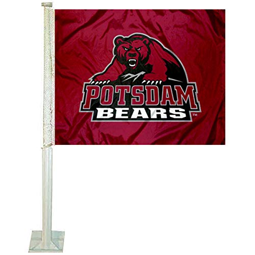 College Flags & Banners Co. SUNY Potsdam Bears Car Flag - Sports Collectibles, Sports Memorabilia, Sports Fan Shop, Sports Gifts