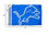 WinCraft Detroit Lions 4x6 Foot Large Outdoor Pole Flag - Sports Collectibles, Sports Memorabilia, Sports Fan Shop, Sports Gifts