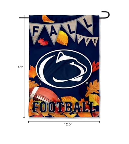 College Flags & Banners Co. Penn State Nittany Lions Fall Leaves Football Season Garden Yard Flag - Sports Collectibles, Sports Memorabilia, Sports Fan Shop, Sports Gifts