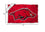 College Flags & Banners Co. Arkansas Razorbacks 4 ft x 6 ft Flag - Sports Collectibles, Sports Memorabilia, Sports Fan Shop, Sports Gifts