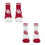 For Bare Feet NCAA OKLAHOMA SOONERS Front and Center 2 Pack Team Colors Large - Sports Gifts, Sports Memorabilia, Sports Collectibles, Fan Shop