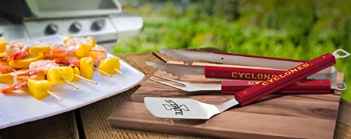 YouTheFan 9028871 NCAA Iowa State Cyclones Spirit Series 3-Piece BBQ Set, 22" x 9", Team Colors - Sports Collectibles, Sports Memorabilia, Sports Fan Shop, Sports Gifts