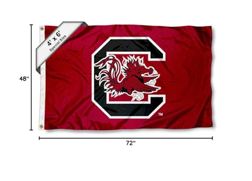 College Flags & Banners Co. USC Gamecocks 4 ft x 6 ft Flag - Sports Collectibles, Sports Memorabilia, Sports Fan Shop, Sports Gifts