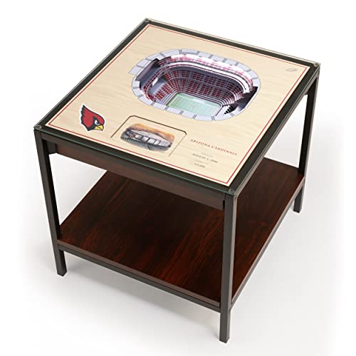 YouTheFan NFL New York Jets 25-Layer StadiumView Lighted End Table, Team Colors - Sports Collectibles, Sports Memorabilia, Sports Fan Shop, Sports Gifts