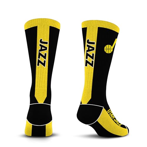 For Bare Feet NBA UTAH JAZZ MVP Crew Sock Team Color Large