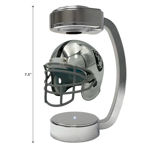 NFL Las Vegas Raiders Mini Metallic Hover Helmet - Sports Gifts, Sports Memorabilia, Sports Collectibles, Fan Shop