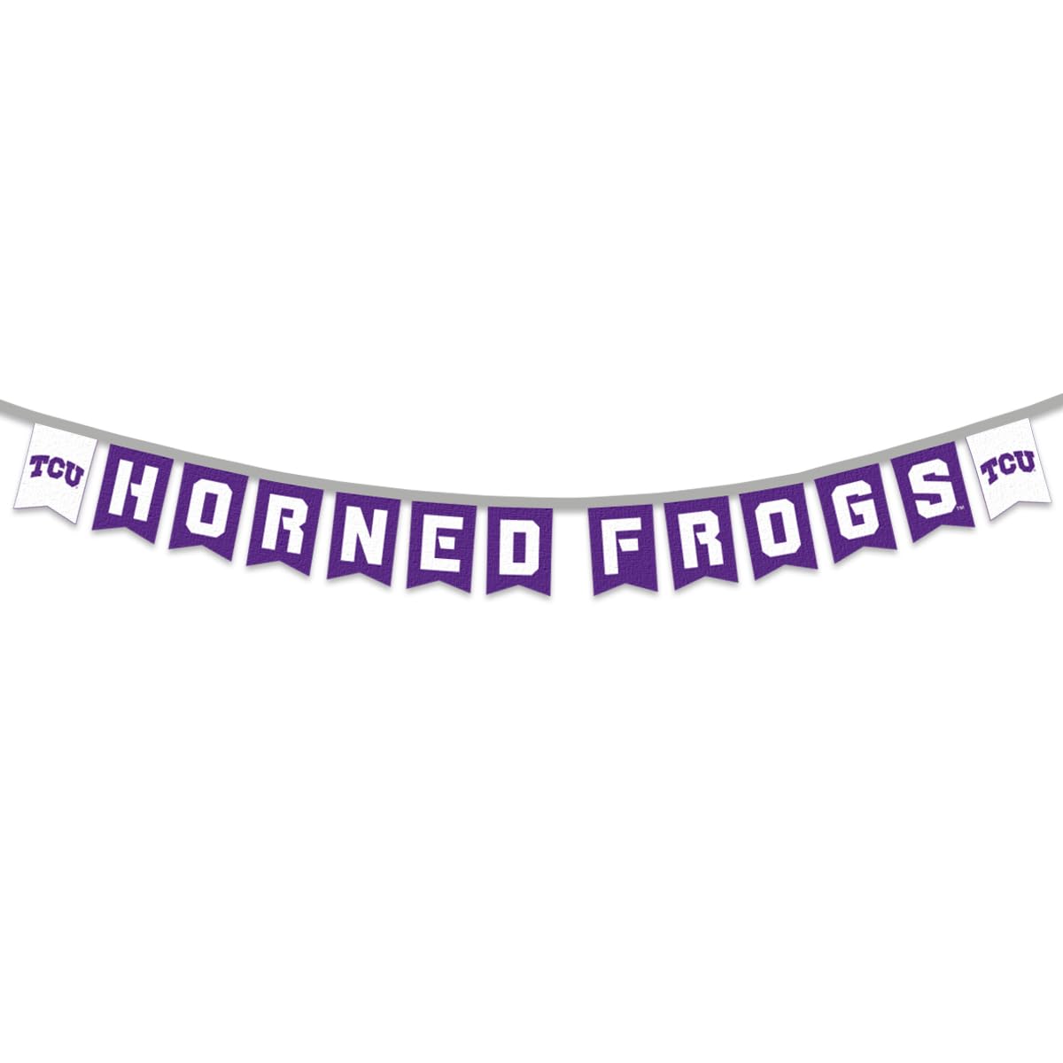 Texas Christian Horned Frogs Banner String Pennant Flags - Sports Collectibles, Sports Memorabilia, Sports Fan Shop, Sports Gifts