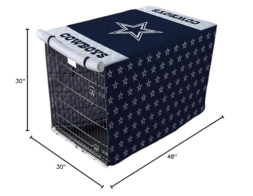 Pegasus Sports NFL Dallas Cowboys Dallas Cowboys Pet Crate Cover, Navy Blue, 42-Inch - Sports Gifts, Sports Memorabilia, Sports Collectibles, Fan Shop
