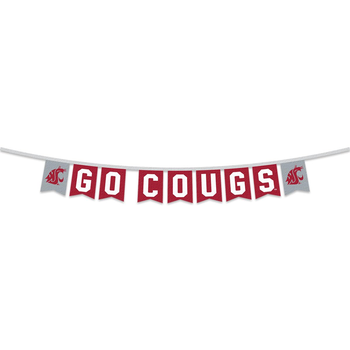 Washington State Cougars Banner String Pennant Flags - Sports Collectibles, Sports Memorabilia, Sports Fan Shop, Sports Gifts