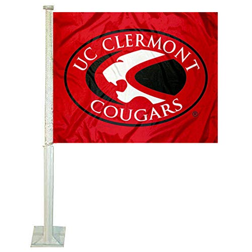 College Flags & Banners Co. Cincinnati Clermont Cougars Car Flag - Sports Collectibles, Sports Memorabilia, Sports Fan Shop, Sports Gifts