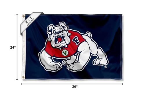 College Flags & Banners Co. Fresno State Bulldogs Small 2x3 Foot Flag - Sports Collectibles, Sports Memorabilia, Sports Fan Shop, Sports Gifts